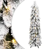 Greatstore Umetna novoletna jelka z 80 LED diodami in snegom 150 cm