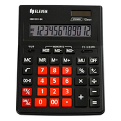 Kalkulator Eleven - CDB1201BK-RD, crni/crveni