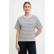 Bombažna kratka majica Weekend Max Mara MULTID