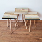 HANAH HOME Set 3 stocica 3Shp117 Green