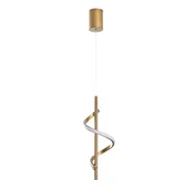 Opviq viseci metalni luster, 16x16x50/100cm, zlatni