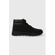 Cipele od brušene kože Caterpillar CITE WP za žene, boja: crna, ravni potplat, P111271