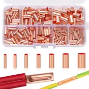 Rosfix Coppertube GT125 Tulejke Iz Čistega Bakra – 250 Kosov | Za Lutovanje In Krimpanje | 2–22 mm2, 12 Mm Dolžina, (5000243652)