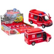 LEAN TOYS Gasilsko vozilo 1:32, odpirajoča vrata, luči, zvoki