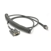 Zebra CBA-R37-C09ZBR zaporedni kabel Bež 2,74 m DB9