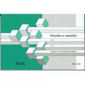 ALEA OBRAZEC 5,29 POTRDILO O VPLAČILU-SAMOKOPIRNI