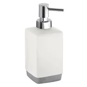 LUCY Prostostoječi keramični dozirnik za milo, 350 ml - Bela - 73x175x73 mm - Gedy - LUCY - 24 - Keramika - Dozator za milo - Kvadratni - 73 - 175 - 73 - 14