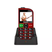 EVOLVEO mobilni telefon EasyPhone FM (EP800), Red