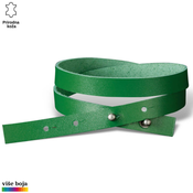 Princ Leather Kožna narukvica, Unisex, Zelena