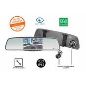 Pametno avto ogledalo NAVITEL MR250 NV, prednja in zadnja avto kamera, Full HD, 5 IPS zaslon, Night Vision, 160° snemalni kot, G-senzor, aplikacija