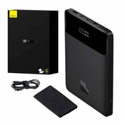 BASEUS Baseus Blade 20000mAh Powerbank, 2xUSB, 2xUSB-C + 100W USB-C kabel (czarny)