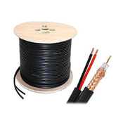 GEMBIRD KABL-COAX-RG59+2X0.75 CCA/PVC/300M koaksialni kabl sa napojnim kablom 2x0,75mm black 300m