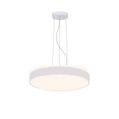 Planetitaly MENKAR 400 Viseča svetilka krog 40cm LED 43W svetilka GOR DOL moderno vzmetenje 2 svetlobni temperaturi pisarna kuhinjska miza 230V BELA BARVA, (20612666)