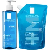 La Roche-Posay Effaclar Set - Gel-pjena za cišcenje i Punilo, 2 x 400 ml