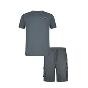 SikSilk Obleka za doma zlato-rumena / bazaltno siva / črna