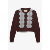 Superdry & Co Pletena jopa svetlo modra/jajčevec/roza/bela