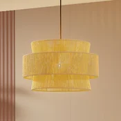 Obesna svetilka Lindby Anuva, naravna, papir, O 45 cm - Dnevna soba/jedilnica - Podeželska hiša/Rustikalna - naravno, bež - Papir/karton