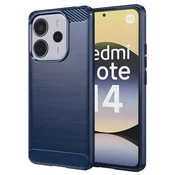 Ohišje Carbon Shield TPU za Xiaomi Redmi Note 14 4G - Modra KP36998