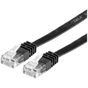 VALUE Value 21.99.0963 RJ45 omrežni kabel\, Patch kabel CAT 6 U/UTP 3.00 m črna  1 kos, (20420143)