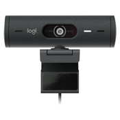 Logitech spletna kamera Brio 500, grafitna, USB
