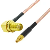 Pigtail mmcx vtič/SMA-RP vtičnica RA RG316 20cm