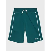 Champion Športne kratke hlače Script Logo 306147 Zelena Regular Fit