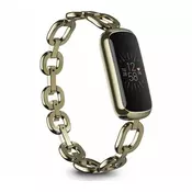 Fitbit Pametna narukvica Luxe Posebno izdanje + Gorjana narukvica od nehrđajučeg čelika Zlatna