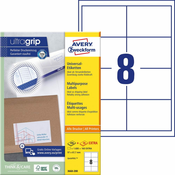 Avery Zweckform univerzalne etikete 3660-200, 97 x 67.7 mm, Ultragrip, 1600 + 160 brezplačnih etiket/zavitek, A4, za tiskanje