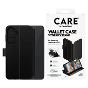 Ovitek Wallet Kickstand za Samsung Galaxy A27, Črna, PanzerGlass