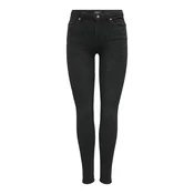 Only Petite Kavbojke ONLPOWER črn denim