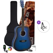 SX SD104KBUS Basic SET Blue Sunburst Akusticna gitara