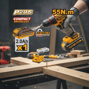 Ingco cdli205582e aku bušilica 55nm 1x2ah super ( CDLI205582E )