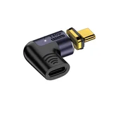 INF 140W Magnetni Stranski Upogib USB-C Ženski na USB-C Moški Adapter, (5000291539)