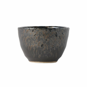 Sake čaša, 30 ml, črna, keramika, MIJ