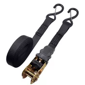INF 5M zaskočni trak s kavlji (2,5 CM črn) – zavarujte svoj tovor, (21835358)