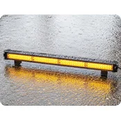 KAMAR Opozorilna svetlobna letev 48xLED, 37W, oranžna, 6 načinov, 12/24V, IP67 [BLK0036-2]
