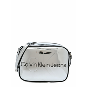 Calvin Klein Jeans Torba preko ramena, srebrno siva / crna