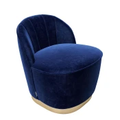 Playboy FOTELJ, modra tekstil