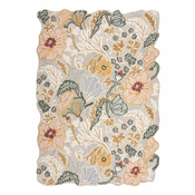 Svijetlo ružičasti ručno rađen vunen tepih 160x230 cm Daphne Shaped Floral – Flair Rugs