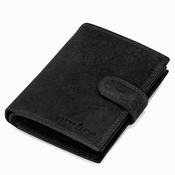 Ombre Clothing moška usnjena denarnica Duke črna A091