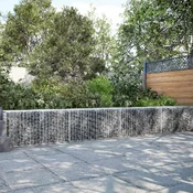 vidaXL Gabion z žico 3,5 mm in mrežo 5x2,5 cm 750x30x50 cm