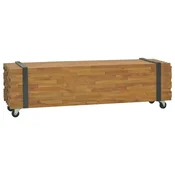 Vidaxl TV stojalo 110x30x32,5 cm trdna tikovina