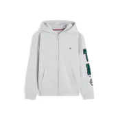 TOMMY HILFIGER Jopa na zadrgo svetlo siva/temno zelena