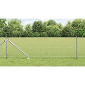 Vidaxl Varjena žična ograja s konicami 100 x 0,5 m Pocinkano jeklo
