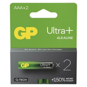 GP Ultra Plus alkalne baterije, LRO3 AAA, 2 komada (B03112)