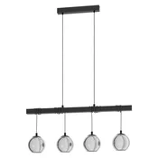 EGLO Viseca lampa ARGALLO 4xE27 100 cm crna 39761