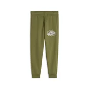 PUMA Scribble GFX Graphic Pants Kids, Age, Olive Green, 4-5Y