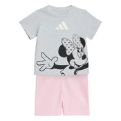 ADIDAS SPORTSWEAR Športna obleka Disney Minnie Maus  pegasto siva / roza / črna / srebrna