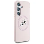 Karl Lagerfeld Originalen ovitek MagSafe Samsung Galaxy S25 5G - Heads - roza - KLHMS25SSKCHTCP