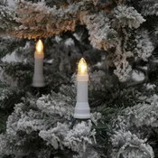 Konstsmide Christmas LED svetlobna veriga zgornje žarnice IP44 jantar 16-plamen - bela, prozorna, temno zelena - Plastika